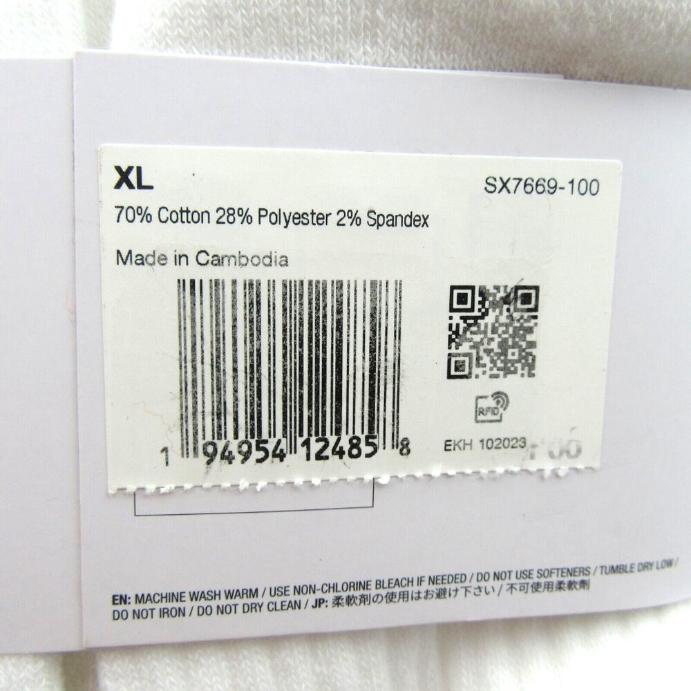 Nike Everyday Ankle Socks 6 Pack Men's Size XL 12-15 White NEW - Picture 10 of 10